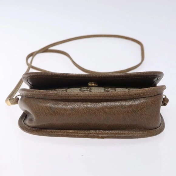 GUCCI GG Plus Supreme Shoulder Bag PVC Beige Gold Auth th6187 - Picture 5 of 16